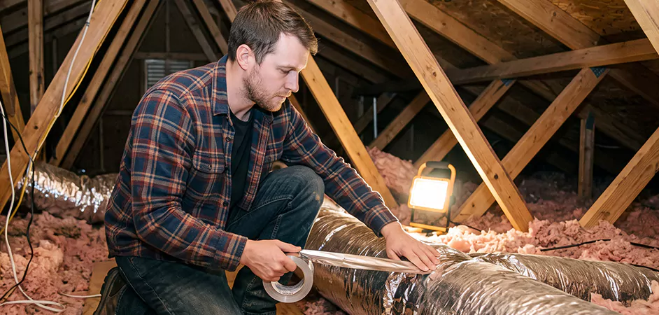 Attic Duct Sealing and Insulation in Paterson